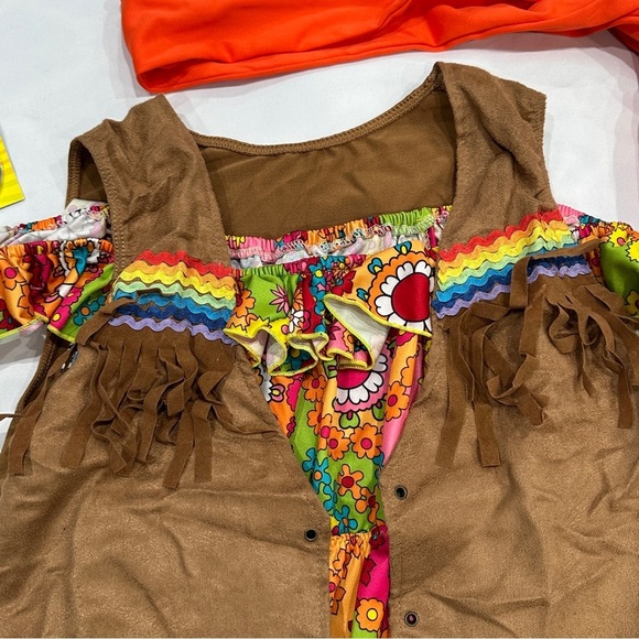 Leg Avenue Love Child (Hippie) 5pc Women's Halloween Cosplay Costume - Picture 5 of 12